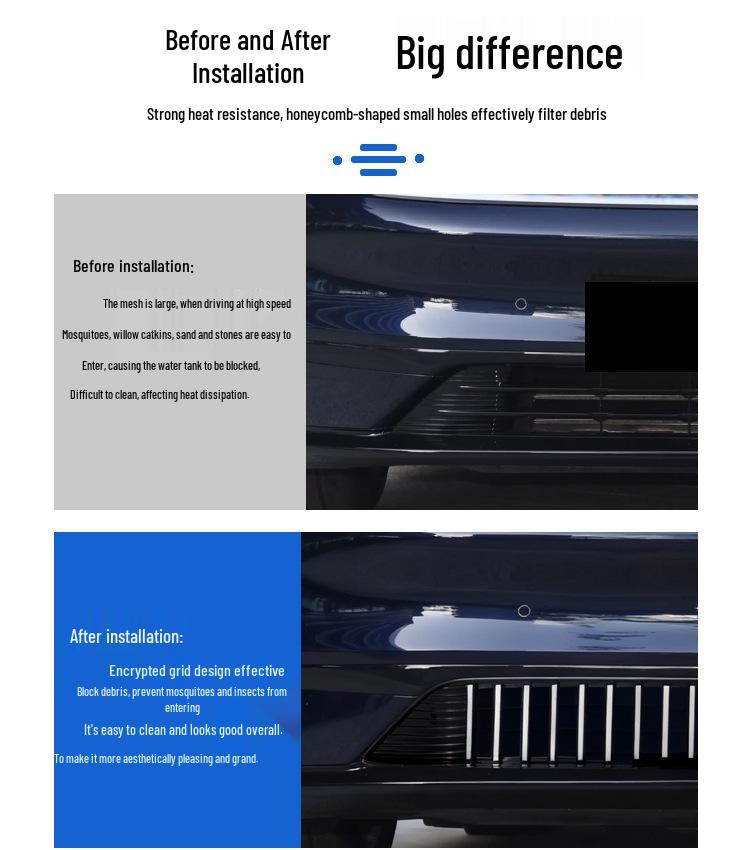 Chang'an Qiyuan A06 Insect-Proof Grille & Radiator Cover with Willow Catkin Protection