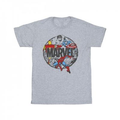 Boys Comics Character Circle T-Shirt