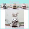 Adorable Small Bunny Plush Toy Cute Rabbit Doll Soft Purse Charm Gift