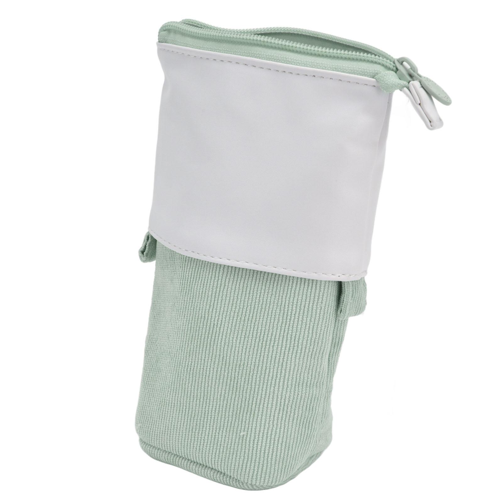 Trousse à Crayons Support Stylo Debout Mignon Étui à Stylo Télescopique Sac à Maquillage Portable pour Étudiants Scolaires Femmes Adolescents