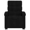 Vidaxl Lift-Up Massage Chair, Reclining, Black, Fabric Upholstered