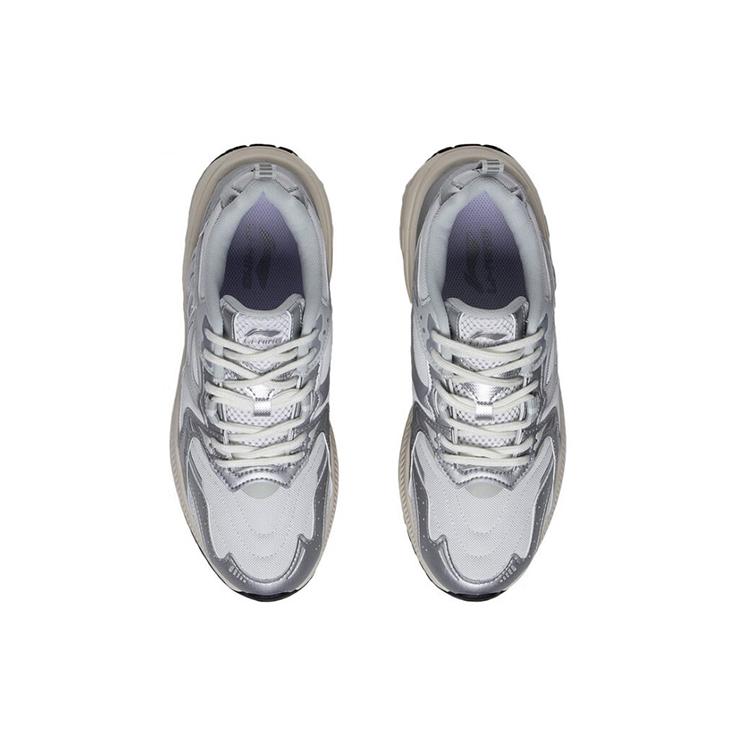 New LiNing 92 CICI 92 CICI Cushioning Anti Slip And Wear Resistant Low Top Sports Casual Shoes Women's Gray AGCS278-3