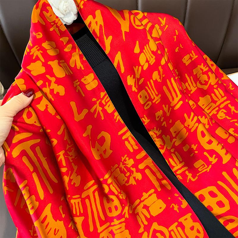 Women 180*90Cm Chinese Style Soft Silk Scarves Female Lady Shawl Hijab Wrap Foulard Bandanna Muffler Beach Pareo