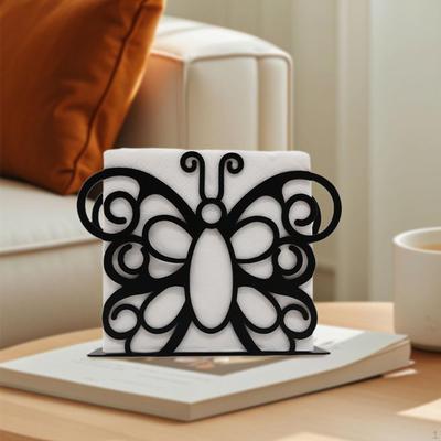 Napkin Holder for Table Metal Standing Paper Storage Dispenser Kitchen
