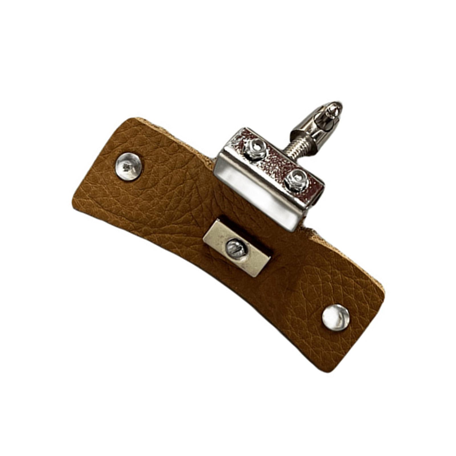 

Leather Drum Stickers Drum Dampener Drum Dampening Cushions Drum Dampening Mats Mute Pads for Drum Leather Dampeners S коричневий