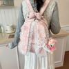Schoolbag Bow Sweet Fashion Backpack Rabbit Ears Lace Design Commuter Backpack Cute Girly Heart ins School Bag