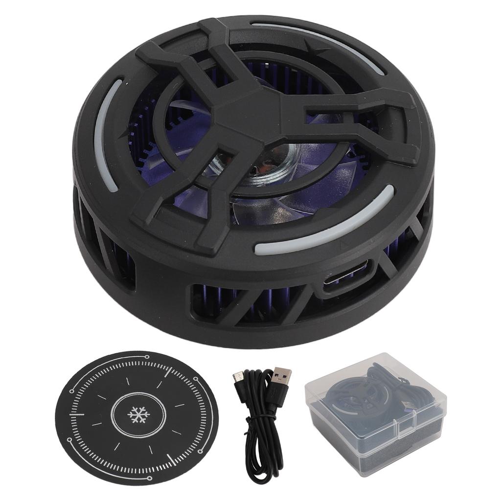 Magnetic Tablet Cooler for IOS Tablet for Steam Deck Universal Radiator with Colorful Lights Temperature Display for