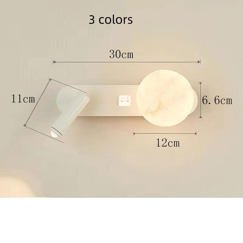 Modern Minimalist Wall Lamp Black/White Living Room Sofa Background Wall Decorative Lamp Luxury Bedroom Bedside Reading Light