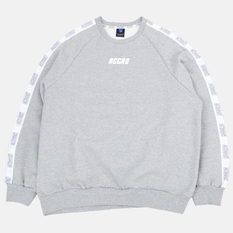 Eogeulo [Set Item] Logo Tape Sweatshirt Tracksuit Set Gray