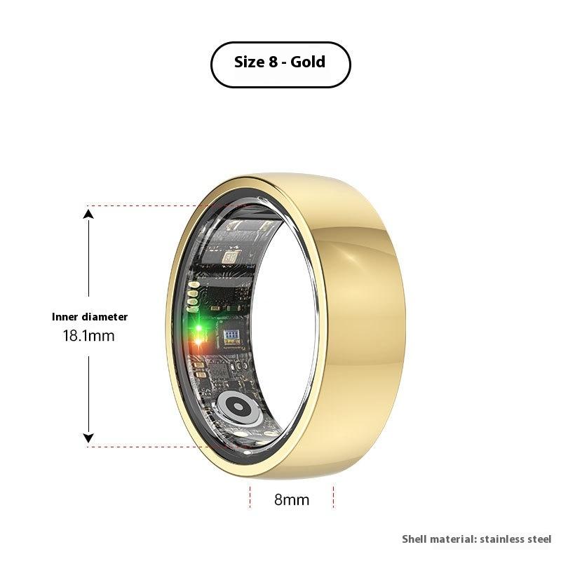 Anillo Inteligente Monitoreo de Frecuencia Cardíaca Oxígeno en Sangre Salud del Sueño Salud Anillo Inteligente Multifuncional