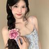 Elegant Floral 3D Hair Clip - Sweet Bangs Duckbill Accessory for Summer