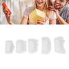 5 Pcs Comb Silicone Molds Elastic Soft Transparent Decoration Silicone Moulds for Making Combs DIY Crafts