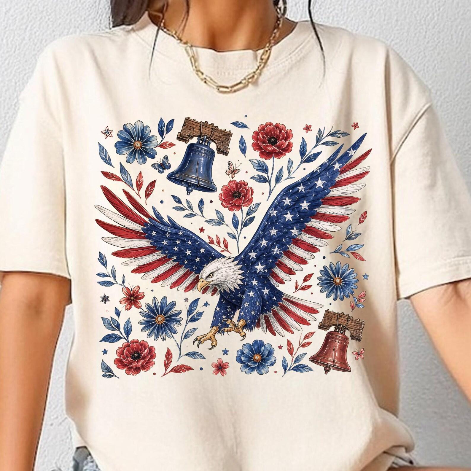 4th July Eagle America Shirt, USA 250th Anniversary Shirt, America 250th Shirt, Made in America Shirt 1776, Vintage Eagle 4th of July Tee XL