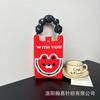 Sommer Damen Niedliche Mini-Tasche Vielseitige Mode Handytasche Cartoon Gestrickte Handtasche Umhängetasche Umhängetasche