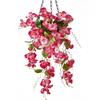 Cascading Hanging Flower Accent, Artificial Silk Wall Decoration 22.8in for Porch Window Entryway and Room Home Display