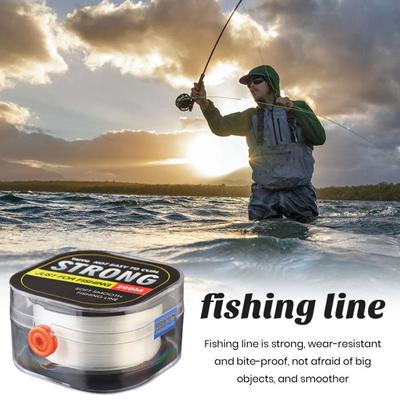 Lenza da pesca in fluorocarbonio premium Resistente agli urti Resistente all'usura Accessori per lenza da pesca in nylon flessibile extra lungo