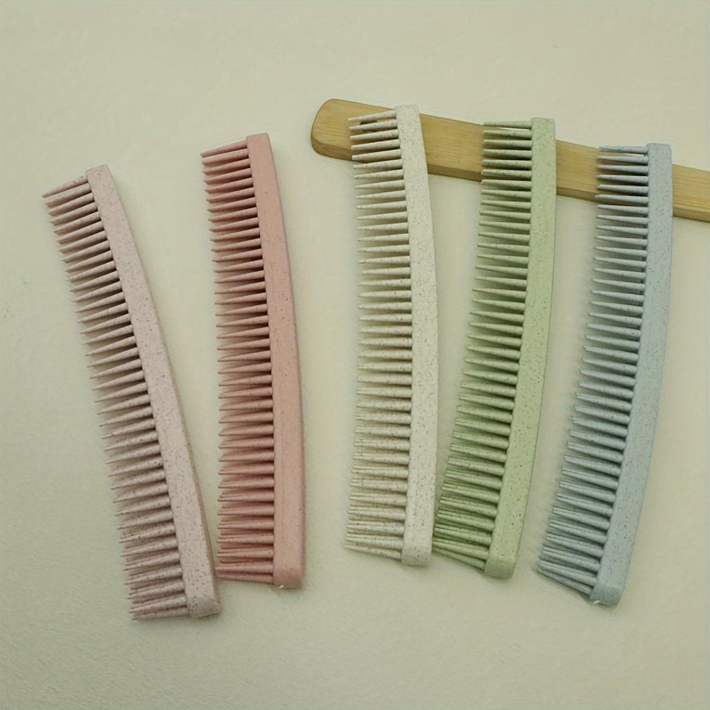 Double Layer Fine-Tooth Hair Detangling Smoothing ABS Plastic Handleless Portable Easy To Clean Salon Home Use Durable Stylish