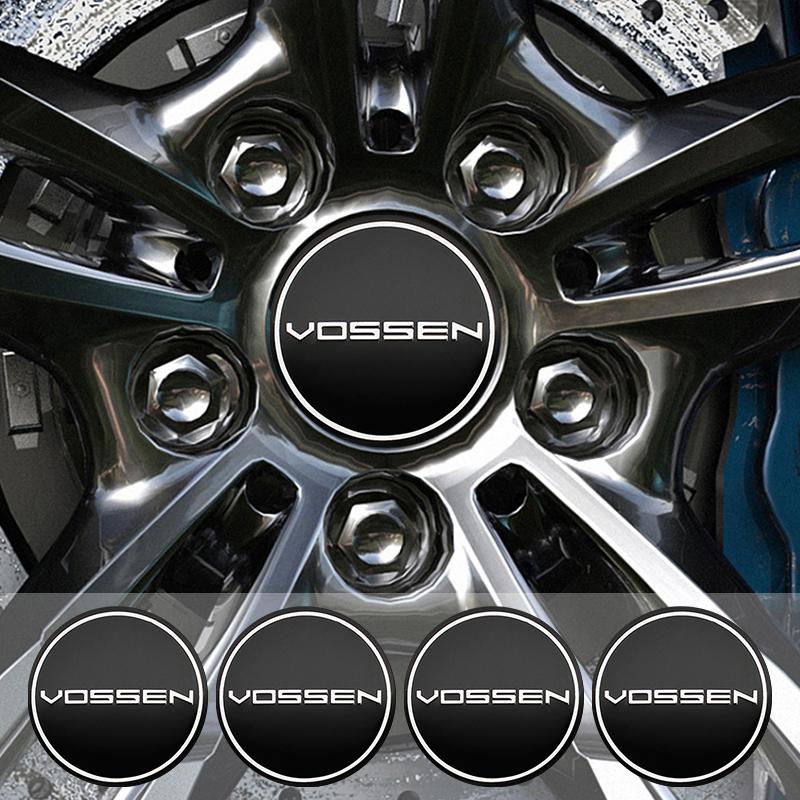 4 τεμ. 56mm 60mm Vossen Λογότυπο Σήμα Κέντρο Τροχού Κάλυμμα Κέντρου Ζάντας Αυτοκινήτου Καλύμματα Κέντρου Τροχών Αυτοκόλλητο Έμβλημα Αξεσουάρ Στυλ Αυτοκινήτου