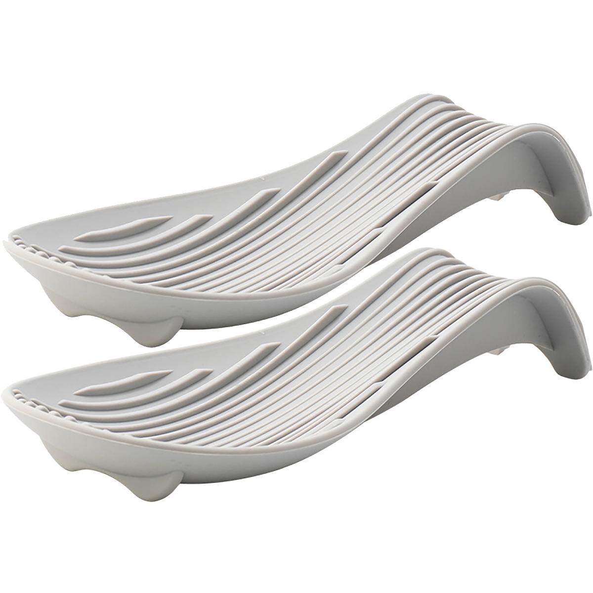 

2 шт. Креативный силиконовый набор подносов, кухонная лопатка, подставка для суповой ложки, утолщенные бытовые кухонные принадлежности с термоизолированными подкладками для ложек