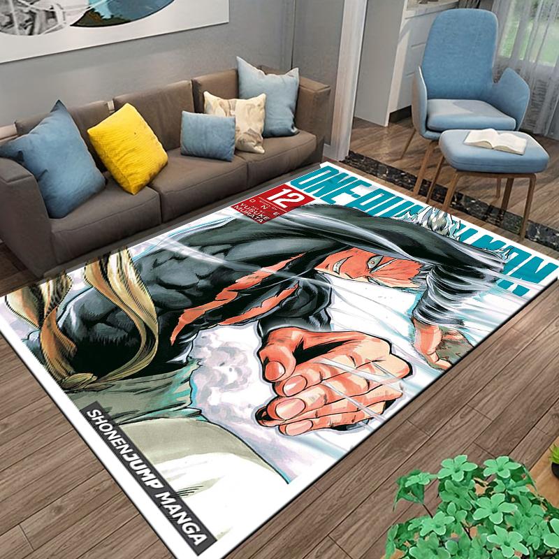 One Punch Man Manga Cover Vol 12 Garuo Villain Art sports illustrated sports art - Plush Accent Carpet statement rug for studio loft apartment