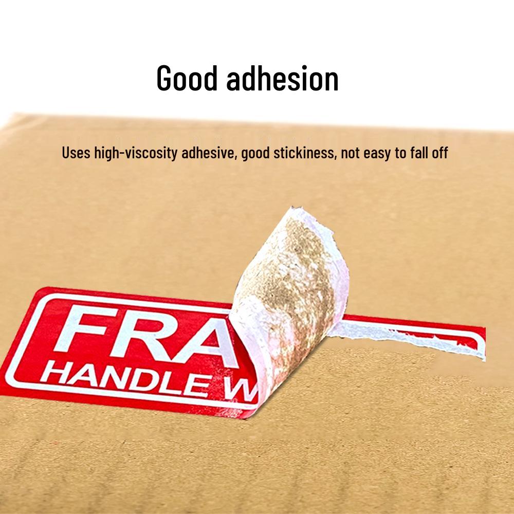 Express Delivery Fragile Warning Stickers - English Adhesive 'Do Not Press' Labels