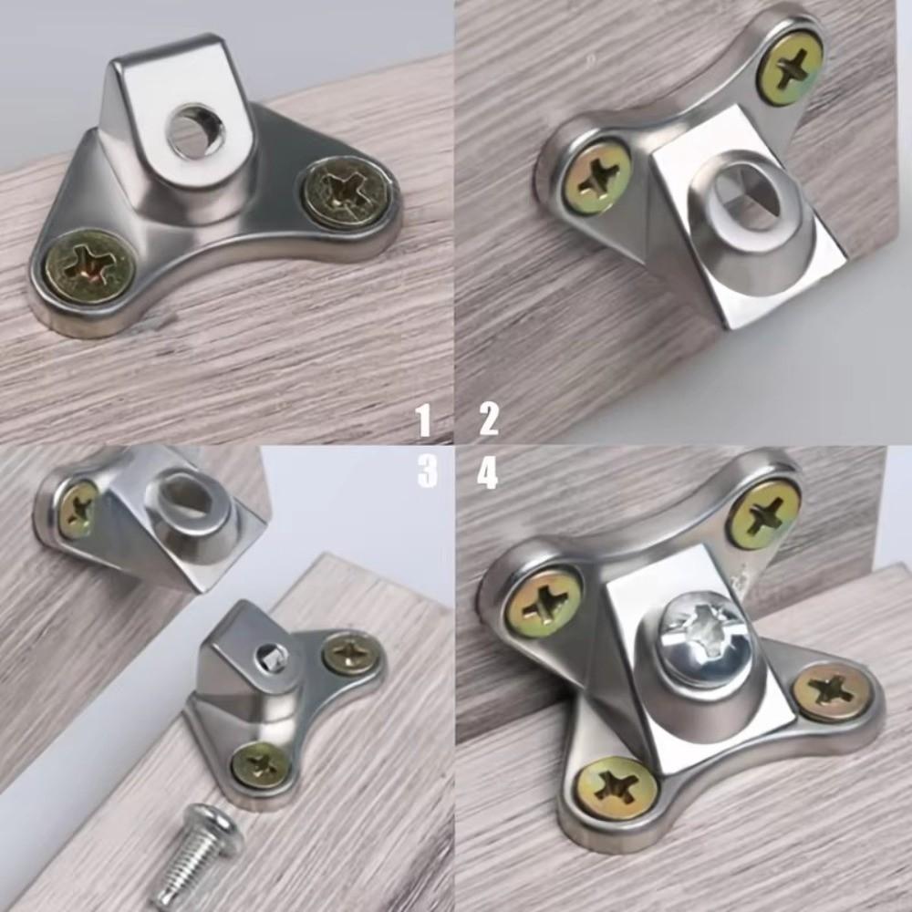 6 sets Nickel L Brackets 90-Degree Corner Bracket Butterfly Corner Code  Wood Furniture Cabinet