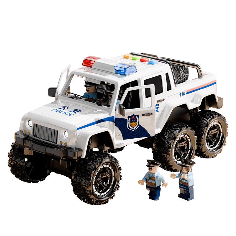 Children's Large Off-Road Police Car Toy Model for Boys Ages 3+
