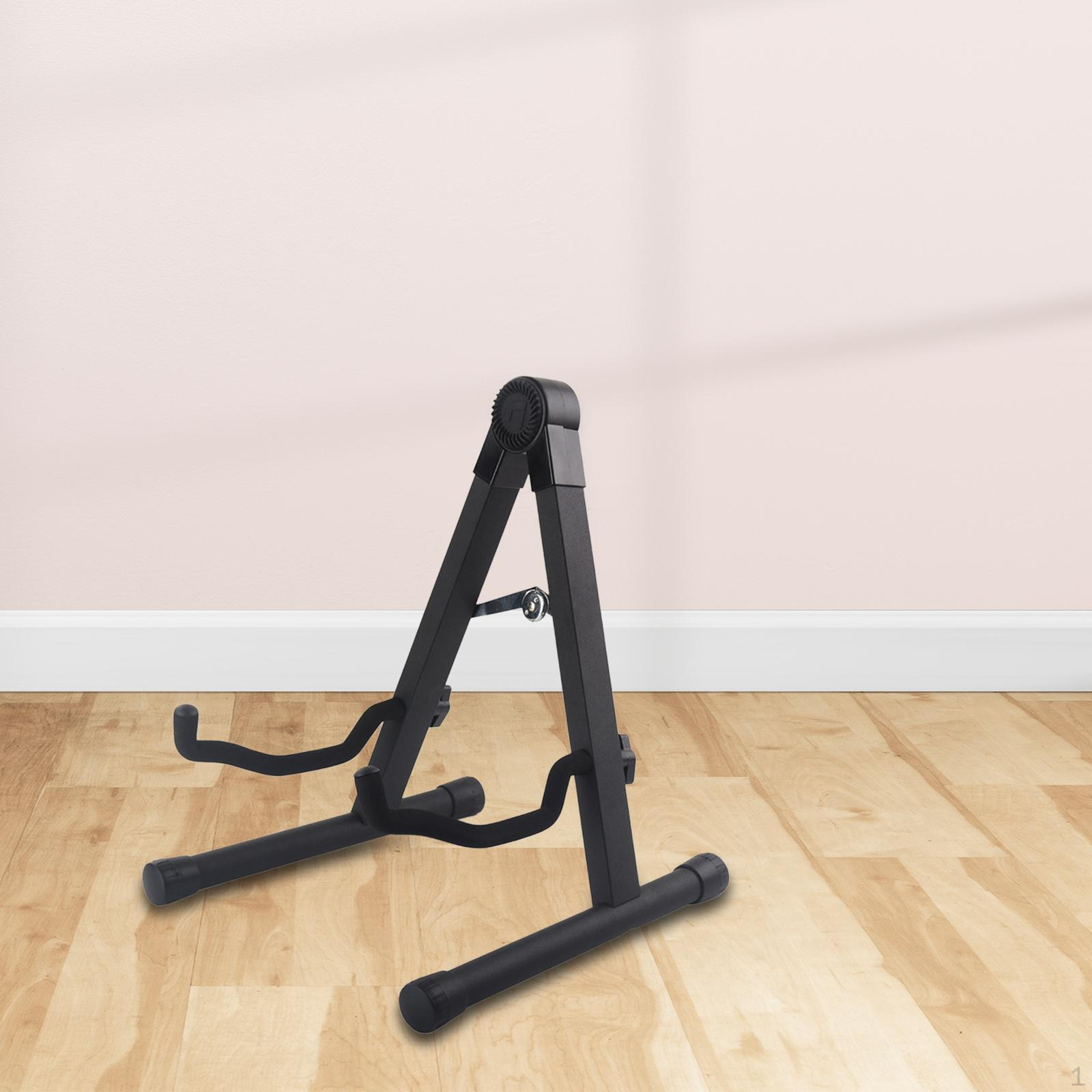 

Foldable Guitar Stand A Frame Foam Arms Stable Support Holder for Violin Ukulele Classical Iron Black