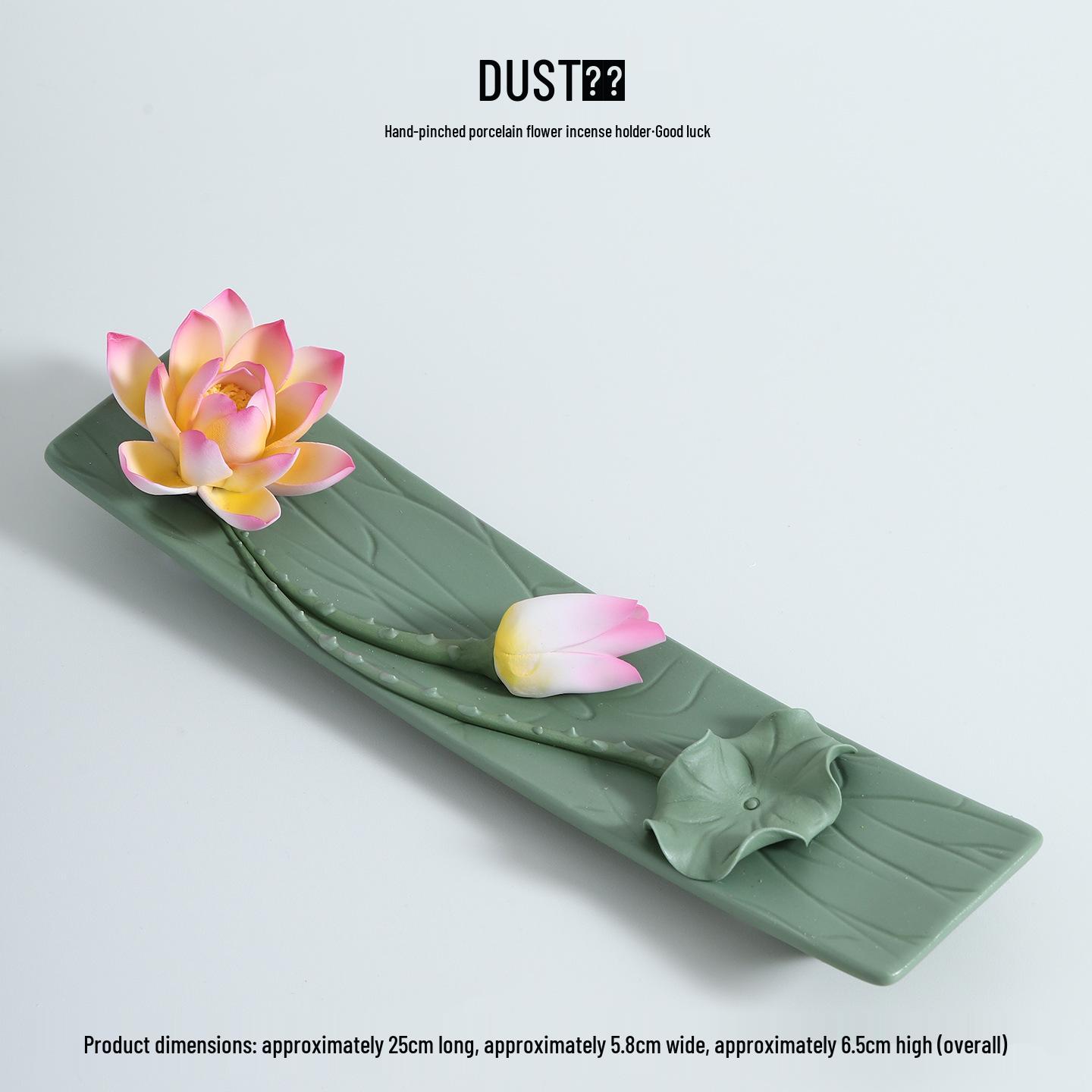 Керамический держатель для благовоний «Лотос» - Ручная работа, Дзен-поднос, Декор