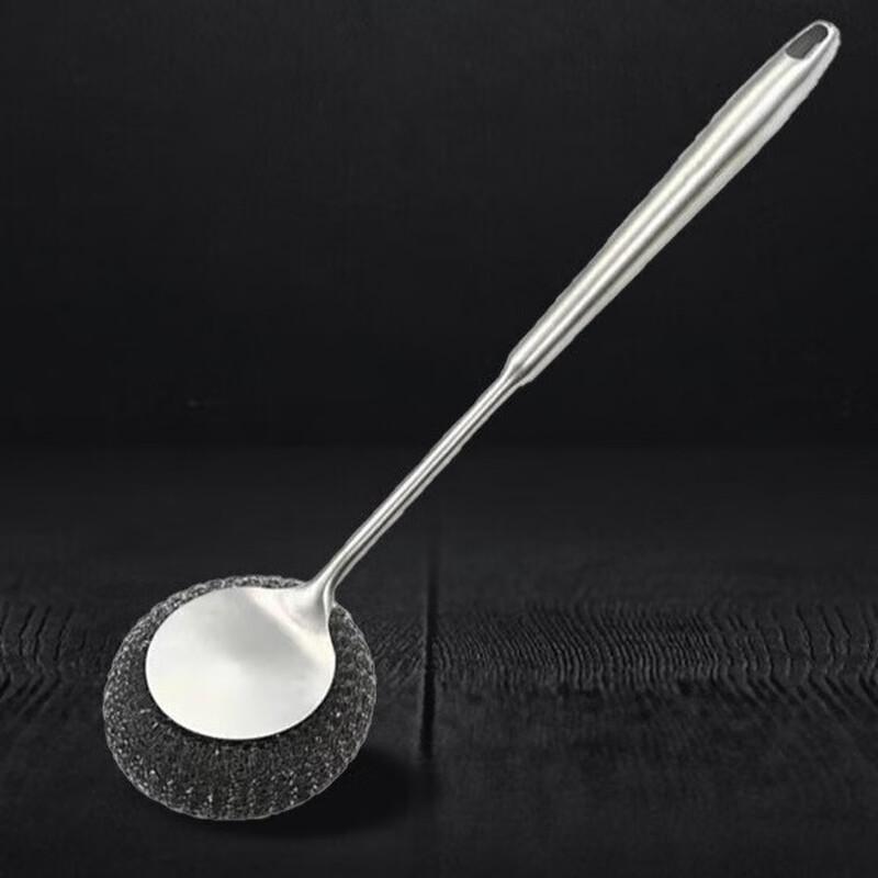 ZISIZ Stainless Steel Long Handle Scrub Brush (3-Pack)