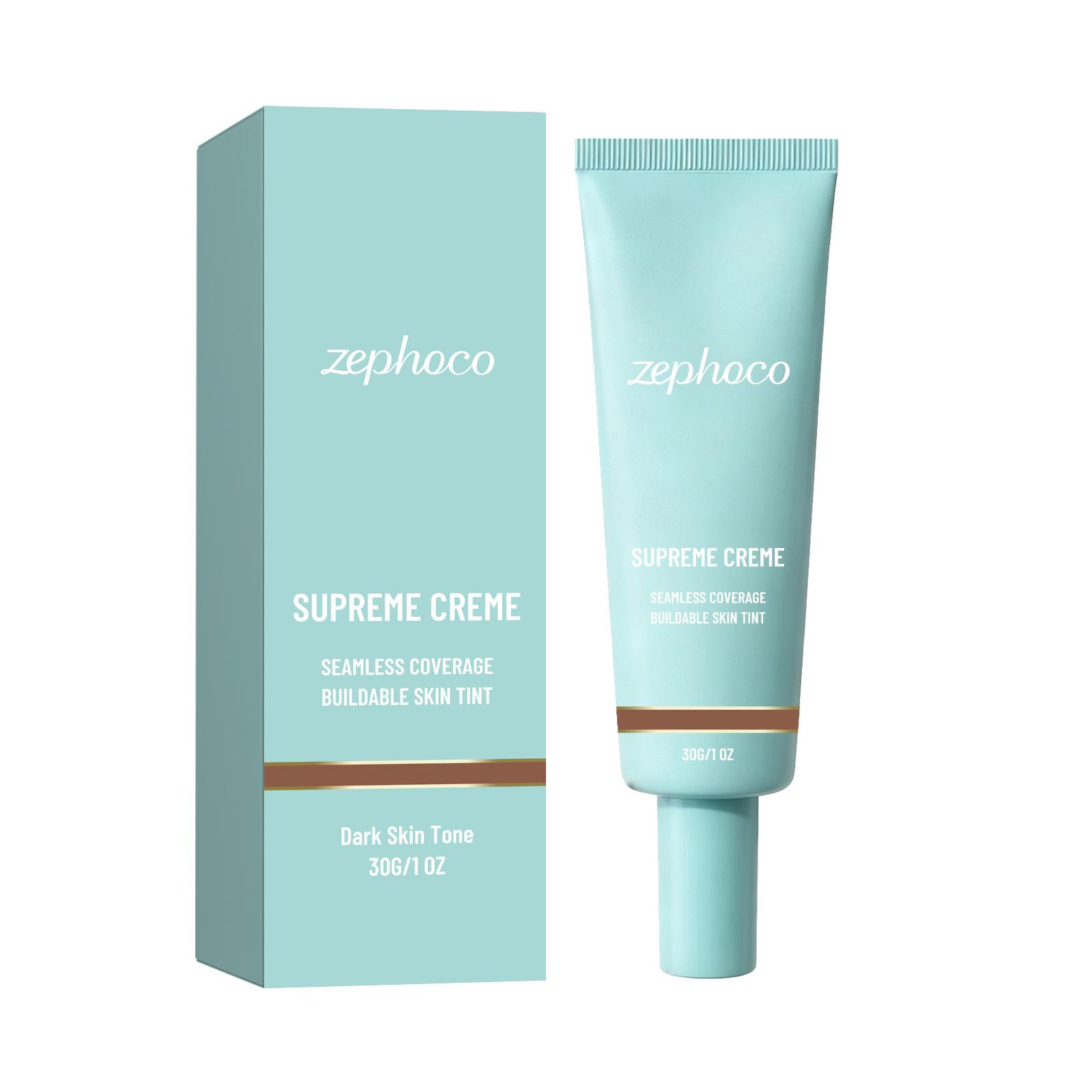Zephoco Base Makeup Color Adjusting Cream, Daily Concealing, Brightening Skin, Even Skin Tone, Delicate And Light Texture dark complexion