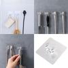 40Pcs Practical Transparent Wall Hooks Adhesive Power Plug Holders Hanging Hooks For Home And Office Use