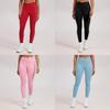 High Waist Yoga Pants With Knitted Nylon Fabric For Fitness And Running For Women