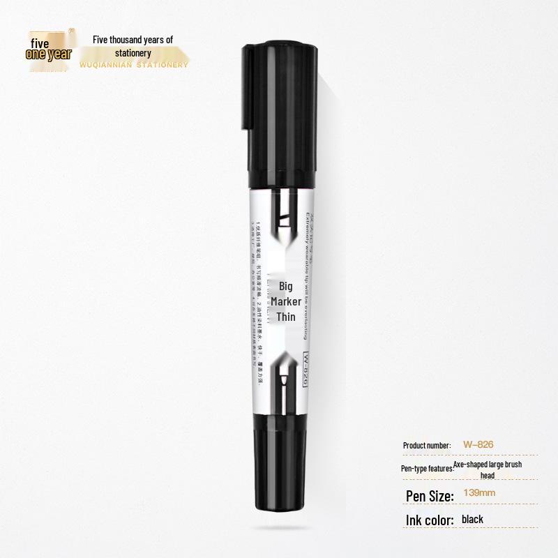 Five Thousand Years Dual-Tip Marker: Water-Based Fine & Thick, Non-Erasable Line Drawing & Art Pen.