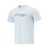 Moisture Wicking Round Neck Short Sleeve T-Shirt Men Tops Folk-Blue ATSV107-4