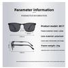 2026 new polarized sunglasses with acetate pins on the temples, high-end sunglasses, European and American fashion glasses, specifically for driving