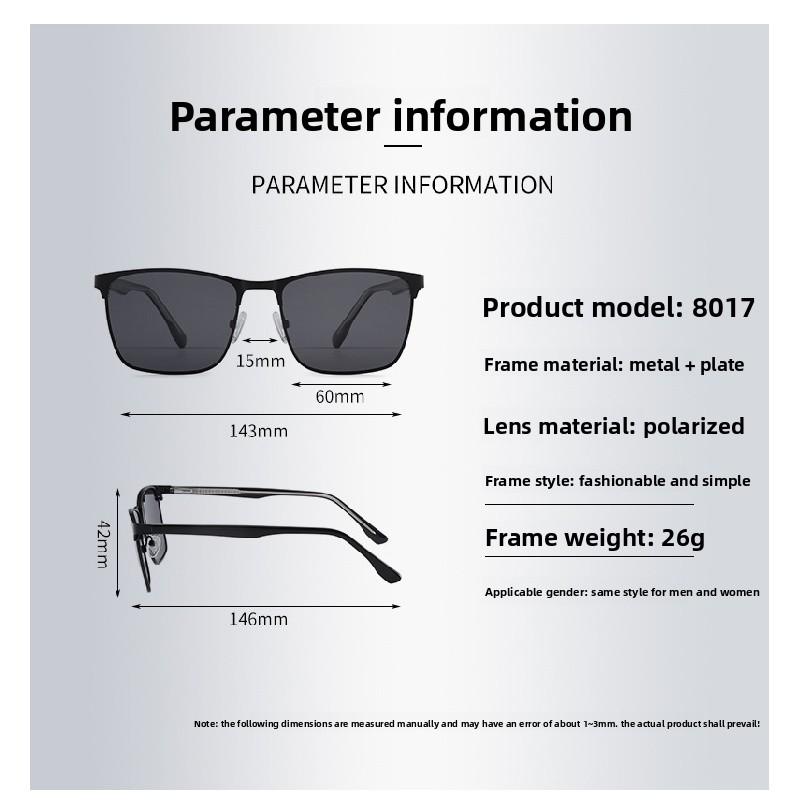 2026 new polarized sunglasses with acetate pins on the temples, high-end sunglasses, European and American fashion glasses, specifically for driving