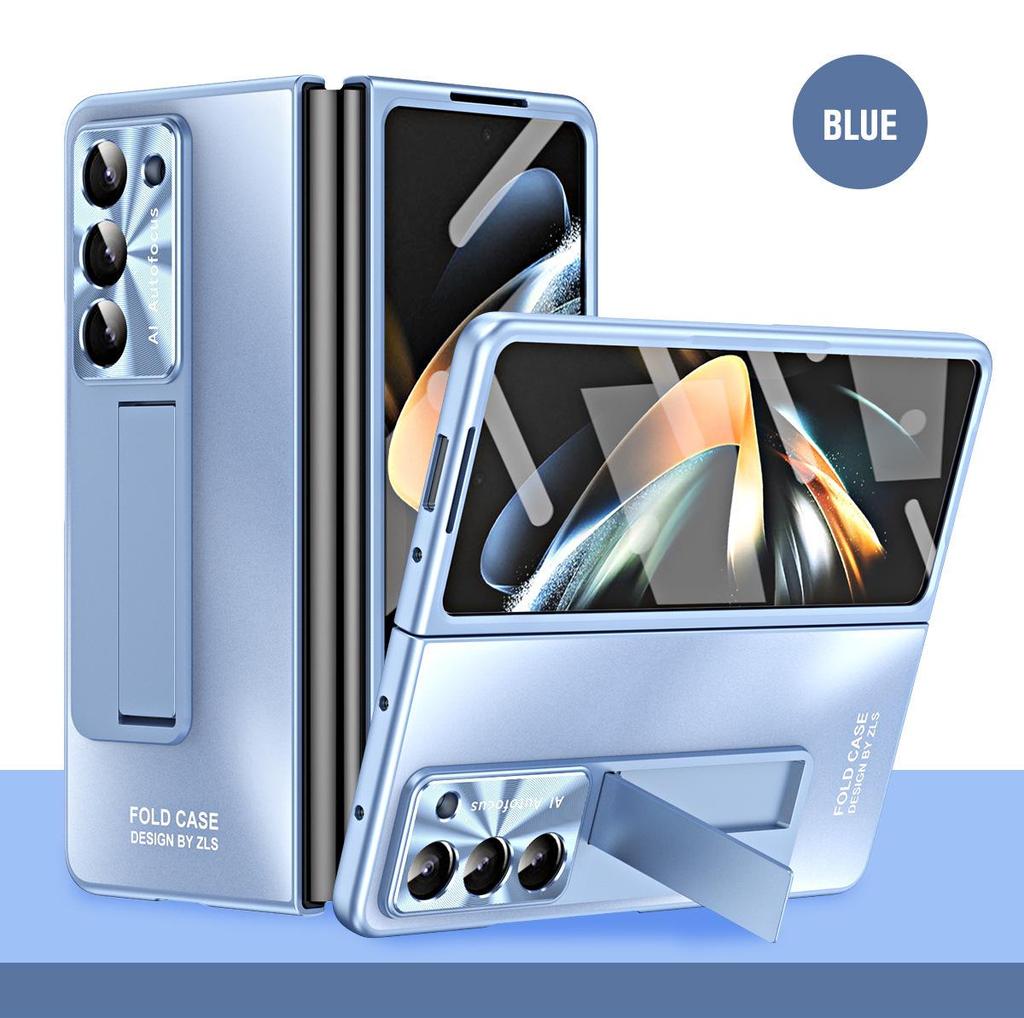 Samsung Z Fold7/6/5/4/3 Handyhülle mit Stifthalter & Ständer, Displayschutzfolie, Sturzsicheres Design