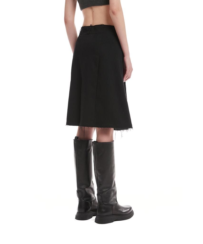 Trunk Project Black Pleated Wrap Skirt