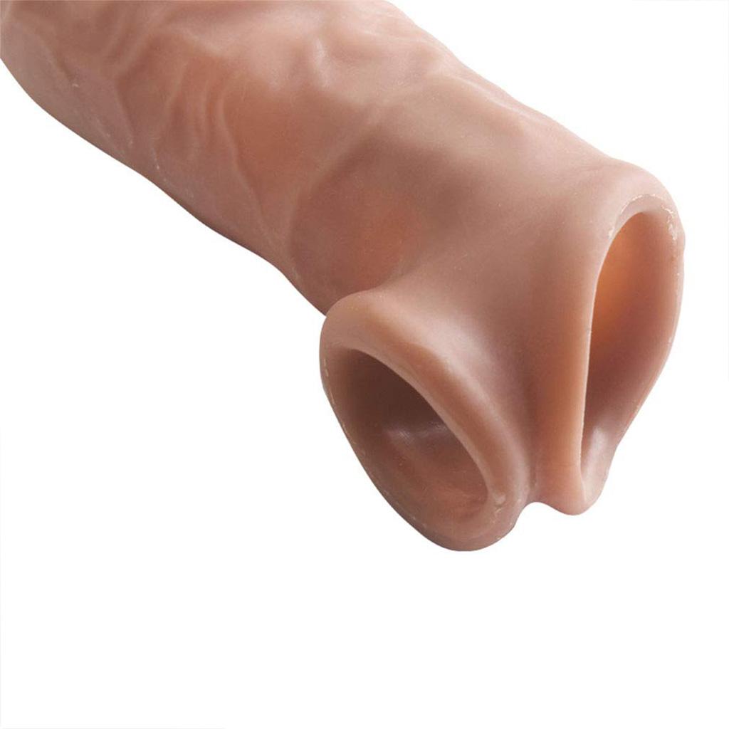 Dildo Sleeve Longlasting Dildos Extender Stimulator Enlargement Extension Adult Toys for Men Couples Beginner