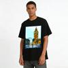 Vintage London Landmark Big Ben London Eye Graphic Tee Pure cotton T-shirt