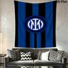Inter Milan Crest Wallpaper Bedding 1 Duvet Cover 2 Pillowcase Without Core Christmas Birthday Gift Duvet Cover And Pillowcase