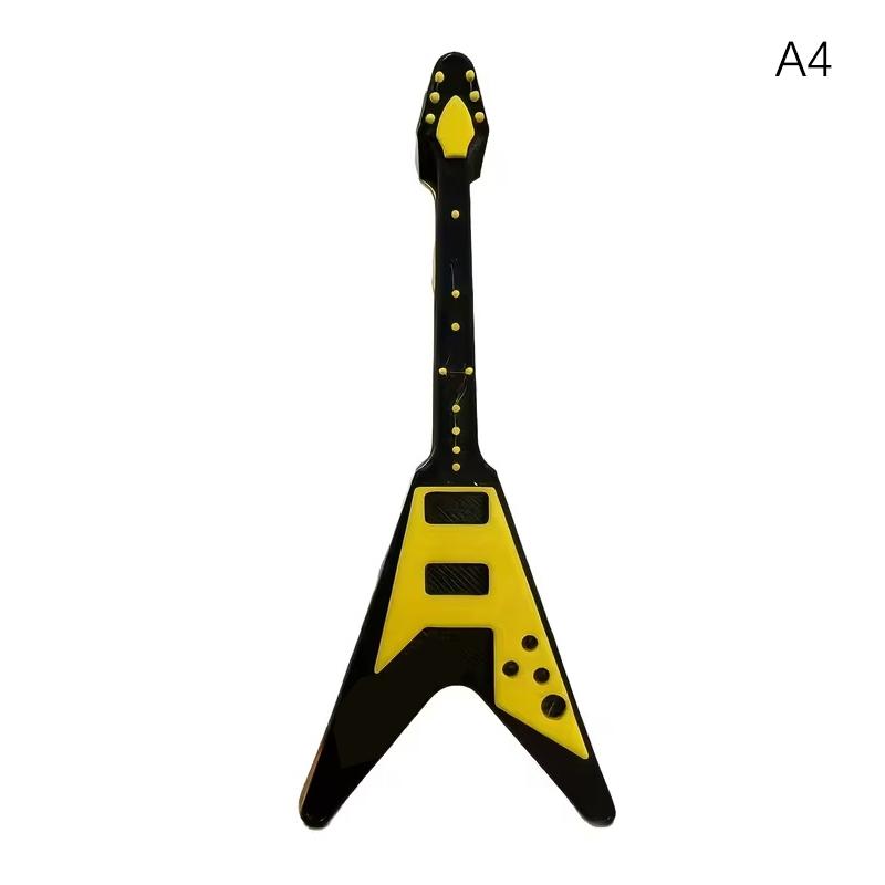 10-Slot Guitar Pick Holder Guitar Shape Plastic Guitar Pick Organizer Space-Saving For Electric, Acoustic, Classical Guitars
