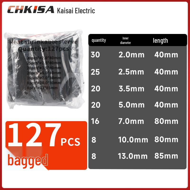 Boxed and Bagged Colored Heat Shrink Tubes - 530pcs Insulation Sleeves and 560pcs Electrician Wiring Tubes