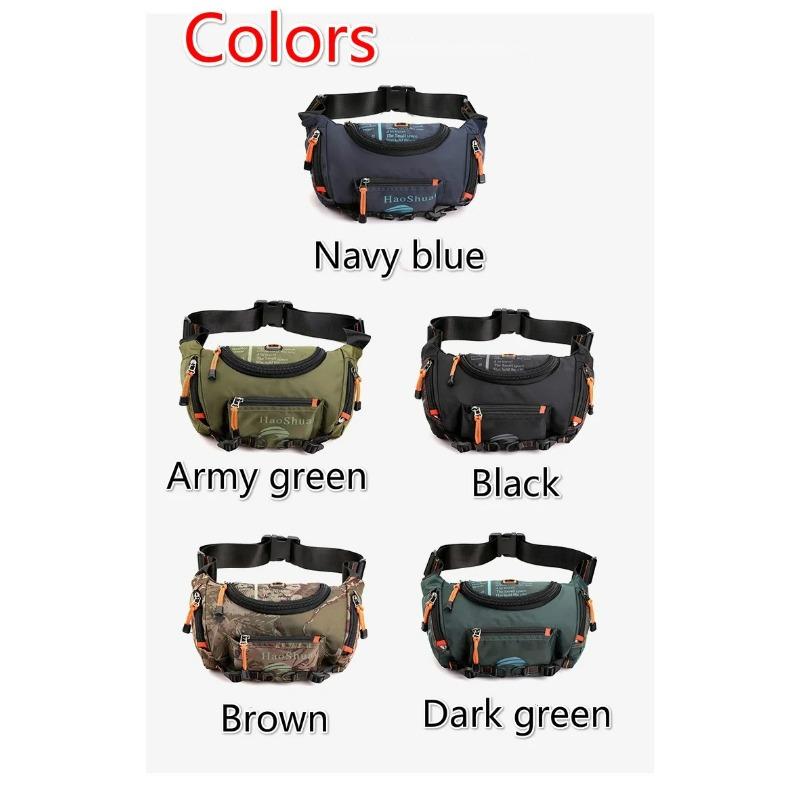 Waterproof Oxford Tactical Fanny Pack Large Capacity Waist Bag Men's Travel Sling Chest Bag