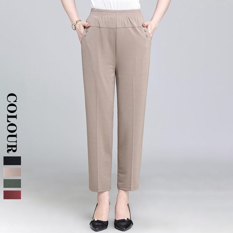 

Nessaj женские брюки с высокой талией, однотонные повседневные длинные брюки, женские свободные леггинсы больших размеров