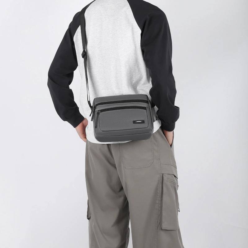 New Fashion Men's Crossbody Bag – Big Capacity Nylon Shoulder Bag with Multiple Pockets for Work & Travel