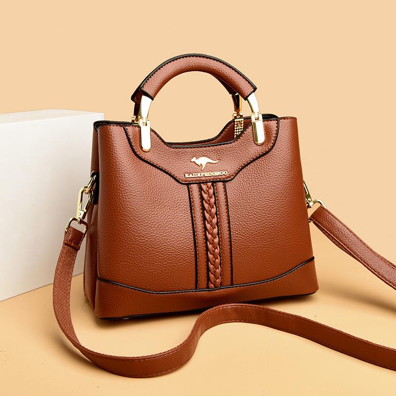 Crossbody Bag for Women Multi-layered Fashionable Color-blocking Mom Bag Single-shoulder Bag