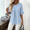 Summer Loose Fit Slimming Ruffle Blouse Women