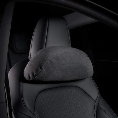 Comfortable Headrest Neck Pillow for Tesla Model 3/Y/3+ Model Y Juniper 2025 Accessories Car Suede Neck Pillow for Traveling